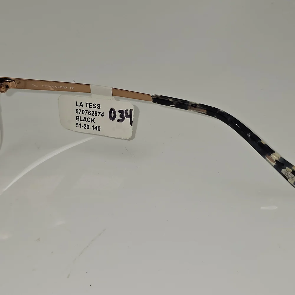 LAURA ASHLEY EYEWEAR TESS BLACK 51-20-140 RX EYEGLASSES FRAME‎
